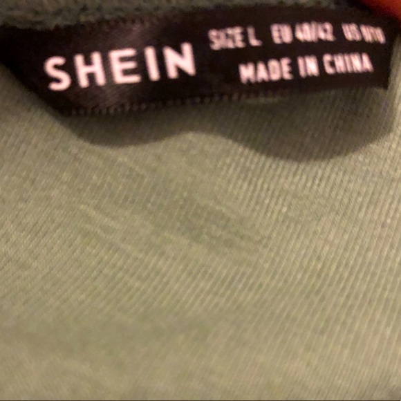 Off the shoulder green top (from shein) - Picture 2 of 2